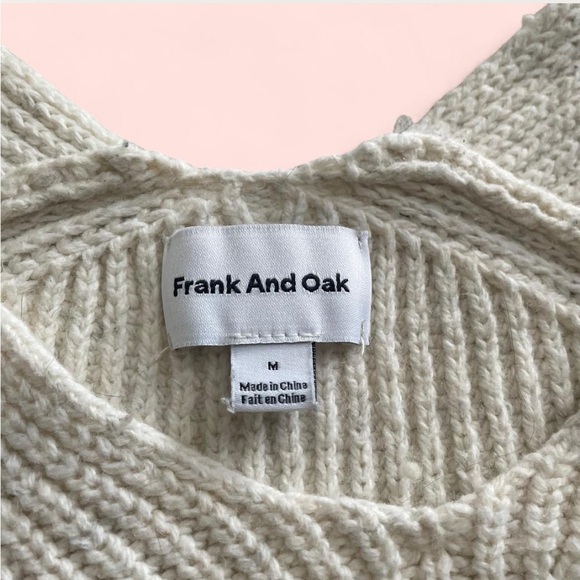 Frank & Oak Cream Knit Sweater - Picture 6 of 8